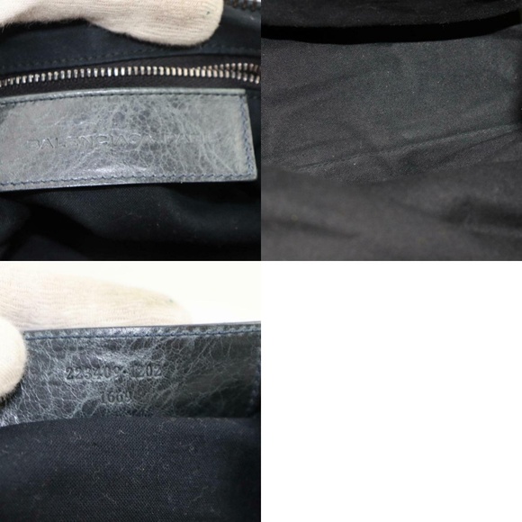 Auth Balenciaga City Motorcycle Bag in Gray #910O10 - Picture 7 of 7